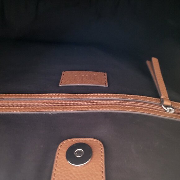 J. Jill Flannel Felt All Day Tote Gray Heather - Picture 7 of 10